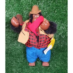 Vintage 1990 animatronic "Macho man" Village Gorillas collection tested n Works